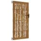 Preview: Gartentor 85x175 cm Cortenstahl Bambus-Design