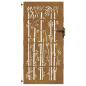 Preview: Gartentor 85x175 cm Cortenstahl Bambus-Design