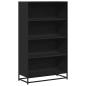Preview: Bücherregal Schwarz 80,5x35x139 cm Holzwerkstoff