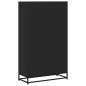 Preview: Bücherregal Schwarz 80,5x35x139 cm Holzwerkstoff