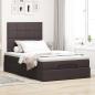 Preview: Ottoman-Bett mit Matratze Dunkelbraun 120x190 cm Stoff