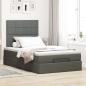 Preview: Ottoman-Bett mit Matratze Dunkelgrau 120x190 cm Stoff