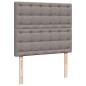 Preview: Ottoman-Bett mit Matratze Taupe 120x200 cm Stoff