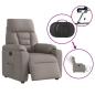 Preview: Relaxsessel Elektrisch Taupe Stoff