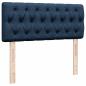 Preview: Ottoman-Bett mit Matratze Blau 120x190 cm Stoff