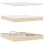 Preview: Ottoman-Bett mit Matratze Creme 180x200 cm Stoff