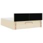 Preview: Ottoman-Bett mit Matratze Creme 180x200 cm Stoff