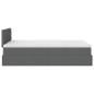 Preview: Ottoman-Bett mit Matratze Dunkelgrau 120x190 cm Stoff