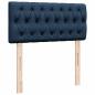 Preview: Ottoman-Bett mit Matratzen Blau 200x200 cm Stoff