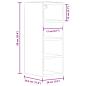 Preview: Hängeschrank Grau Sonoma 20x29,5x60 cm Holzwerkstoff