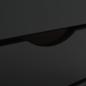 Preview: Rollschrank mit Schubladen MOSS Schwarz Massivholz Kiefer