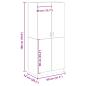 Preview: Kleiderschrank Altholz-Optik 80x52x180 cm Holzwerkstoff