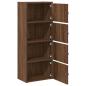 Preview: Bücherregal Braun Eichen-Optik 40x24x102 cm Holzwerkstoff