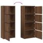 Preview: Bücherregal Braun Eichen-Optik 40x24x102 cm Holzwerkstoff