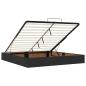 Preview: Ottoman-Bett mit Matratze Schwarz 200x200 cm Stoff