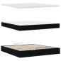 Preview: Ottoman-Bett mit Matratze Schwarz 200x200 cm Stoff