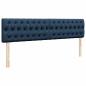 Preview: Ottoman-Bett mit Matratze Blau 160x200 cm Stoff