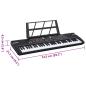 Preview: 61 Tasten Klavier Elektrisches Keyboard mit Notenständer Kinder
