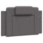 Preview: Bett mit Matratze Grau 90x190 cm Kunstleder
