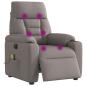 Preview: Massagesessel Elektrisch Taupe Stoff