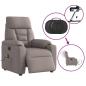 Preview: Massagesessel Elektrisch Taupe Stoff