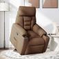 Preview: Relaxsessel mit Aufstehhilfe Braun Stoff