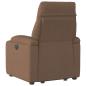 Preview: Relaxsessel mit Aufstehhilfe Braun Stoff