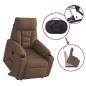 Preview: Relaxsessel mit Aufstehhilfe Braun Stoff