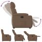 Preview: Relaxsessel mit Aufstehhilfe Braun Stoff