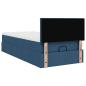 Preview: Ottoman-Bett mit Matratze Blau 90x190 cm Stoff