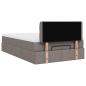 Preview: Ottoman-Bett mit Matratze Taupe 120x190 cm Stoff