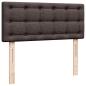 Preview: Ottoman-Bett mit Matratze Dunkelbraun 120x190 cm Stoff