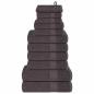 Preview: 12-tlg. Handtuch-Set Anthrazit 360 g/m² 100% Baumwolle