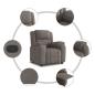 Preview: Relaxsessel Taupe Stoff