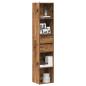 Preview: ARDEBO.de - Bücherregal Altholz-Optik 36x30x171 cm Holzwerkstoff