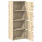 Preview: Bücherregal Sonoma-Eiche 40x24x102 cm Holzwerkstoff