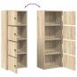 Preview: Bücherregal Sonoma-Eiche 40x24x102 cm Holzwerkstoff
