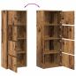 Preview: ARDEBO.de - Bücherregal Altholz-Optik 40x24x102 cm Holzwerkstoff
