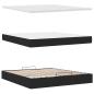 Preview: Ottoman-Bett mit Matratze Schwarz 180x200 cm Stoff