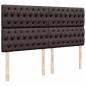 Preview: Ottoman-Bett mit Matratze Dunkelbraun 160x200 cm Stoff
