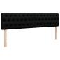 Preview: Ottoman-Bett mit Matratze Schwarz 200x200 cm Stoff