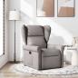 Preview: ARDEBO.de - Relaxsessel Taupe Stoff