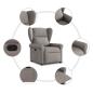 Preview: Relaxsessel Taupe Stoff