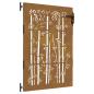 Preview: Gartentor 85x150 cm Cortenstahl Bambus-Design