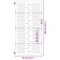 Preview: Gartentor 85x200 cm Cortenstahl Quadratisches Design