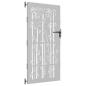 Preview: Gartentor 85x200 cm Cortenstahl Bambus-Design