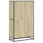 Preview: Bücherregal Sonoma-Eiche 80,5x35x139 cm Holzwerkstoff