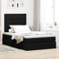 Preview: Ottoman-Bett mit Matratze Schwarz 120x190 cm Stoff