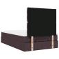 Preview: Ottoman-Bett mit Matratze Dunkelbraun 120x200 cm Stoff