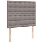 Preview: Ottoman-Bett mit Matratze Taupe 120x190 cm Stoff